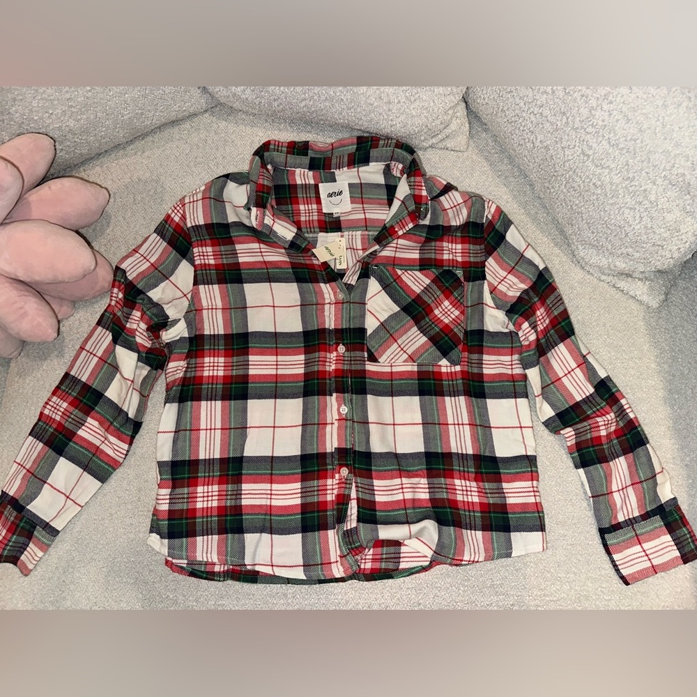 Cute Flannel sleepwear shirt from Aerie
